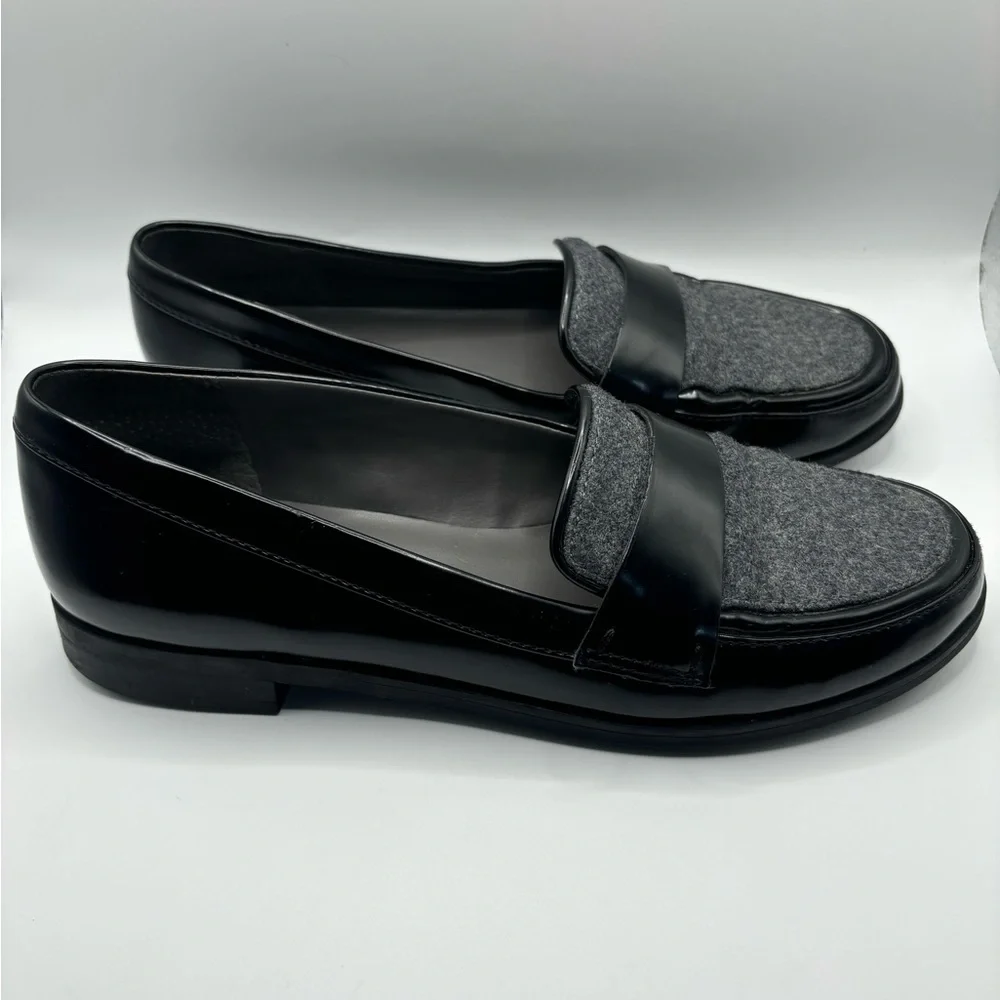 Franco Sarto Black and Gray Loafers